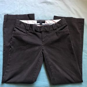 Banana Republic 2P Brown pinstripes